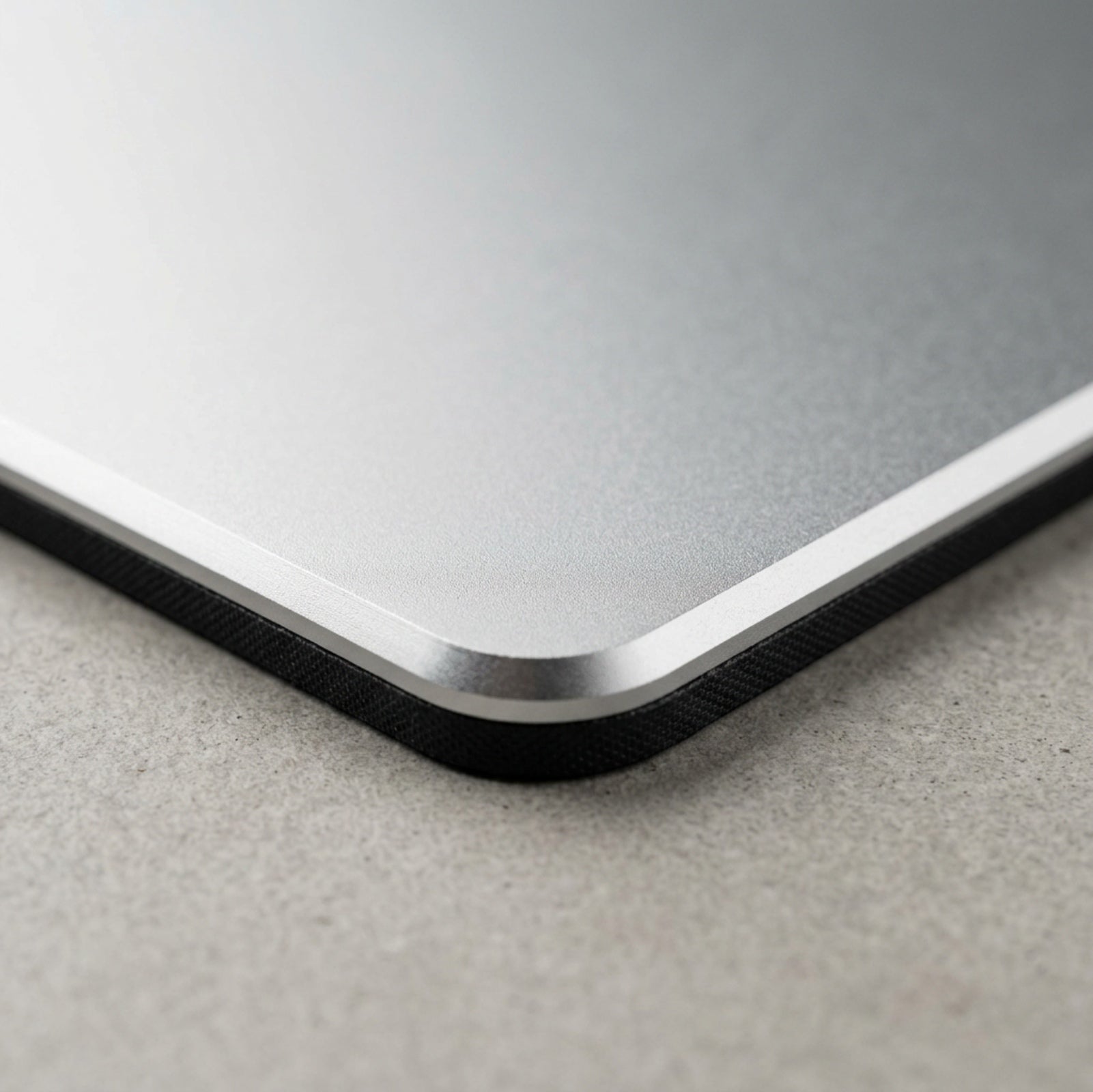 Hoaus Aluminium Hard Mouse Pad 24 x 20 cm Silver - Detail view