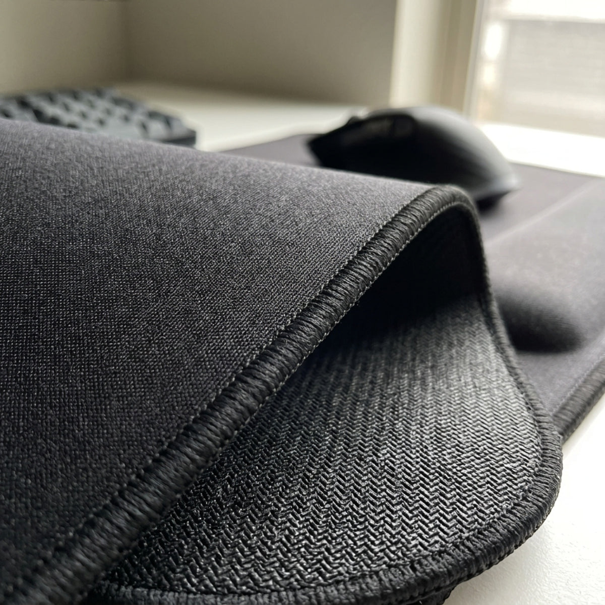 Hoaus Gel Wrist Rest Mouse Pad 25 x 23 cm Black Sand - Detail view
