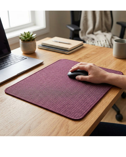 Hoaus Jacquard Cloth Mouse Pad 45 x 40 cm Plum - Lifestyle view