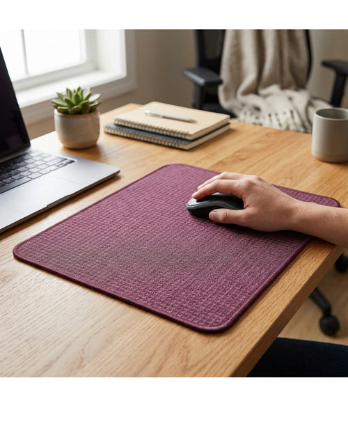 Hoaus Jacquard Cloth Mouse Pad 45 x 40 cm Plum - Lifestyle view